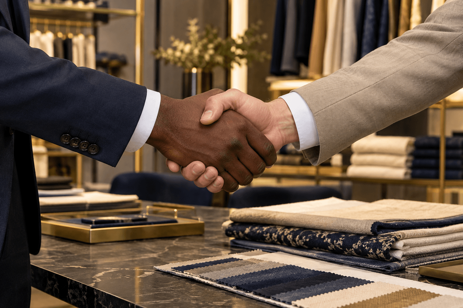 Sélection de textiles et de produits artisanaux